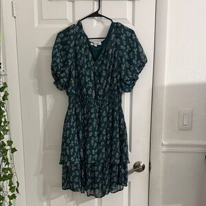 Mimi Chica Teal Floral Dress